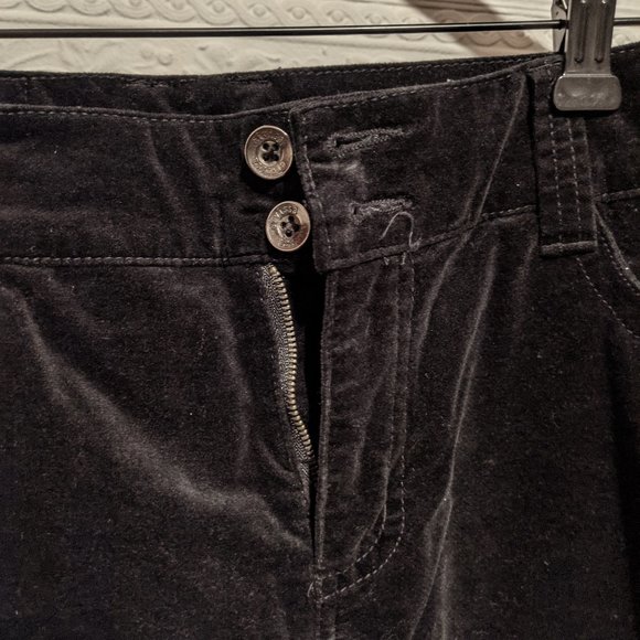 Eivissa Black velvet pants size 10 boot cut legs - Picture 4 of 7